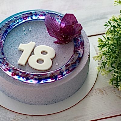 ТОРТ С изомальтовым цветком №4330