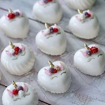 ПИРОЖНЫЕ МУССОВЫЕ единороги №6043