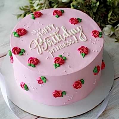 ТОРТ с мелкими цветами №2164