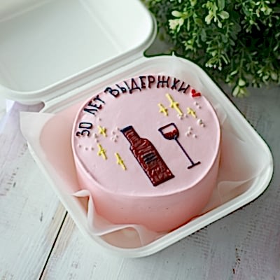 Бенто-торт 30 лет выдержки №9095