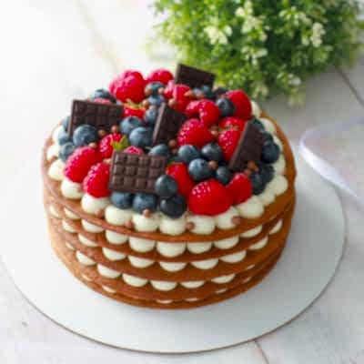 ТОРТ медовик с ягодной горкой №2193