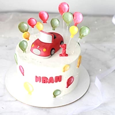 ТОРТ с машинкой и шарами№1288